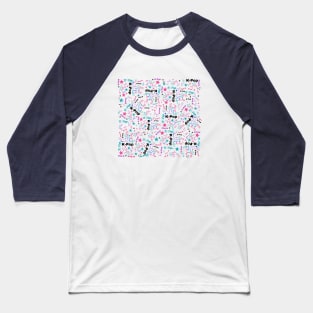 K-Pop WTK Music Note Pattern Baseball T-Shirt